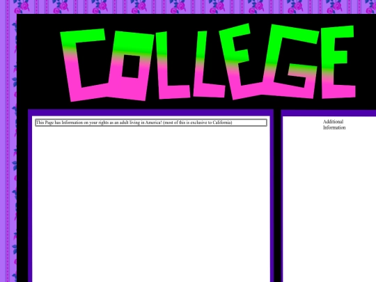 CollegePage/College screenshot