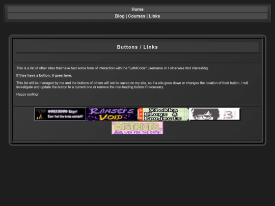 links screenshot