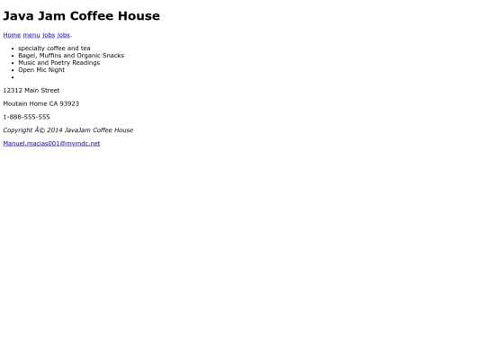 JavaJam Coffee House /javajam screenshot