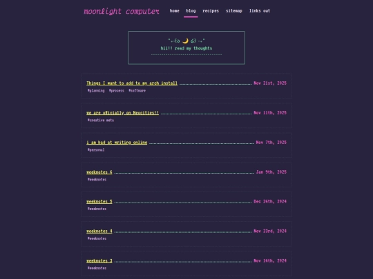 blog screenshot
