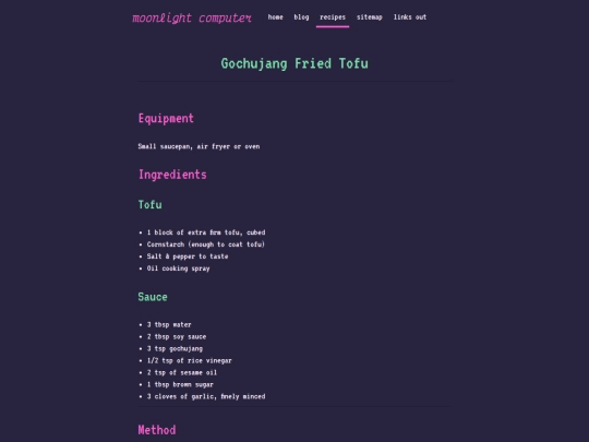 recipes/tofu-gochujang-sauce screenshot