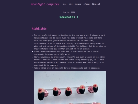 weeknotes/note-1 screenshot