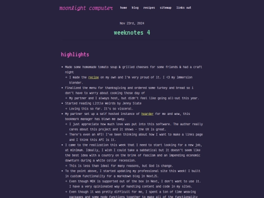 weeknotes/note-4 screenshot