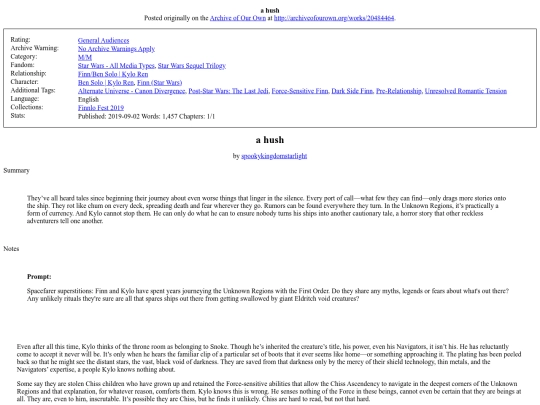 fic/sw/a-hush screenshot