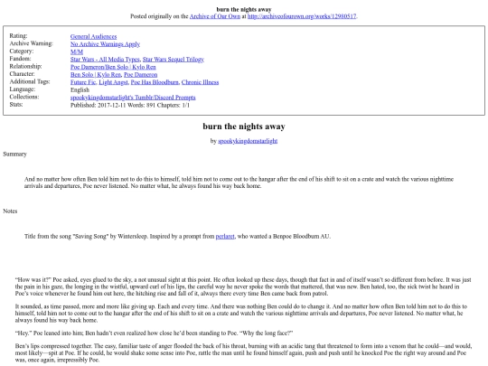 fic/sw/burn screenshot