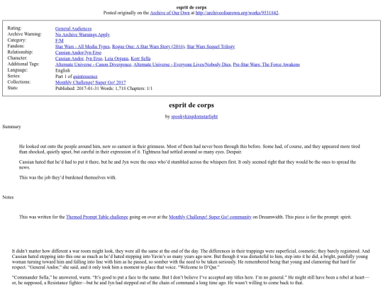 fic/sw/espirit-de-corps screenshot
