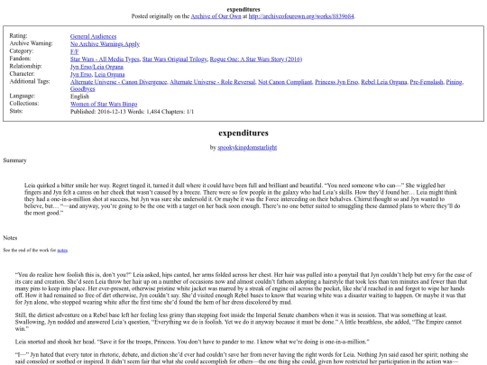 fic/sw/expenditures screenshot