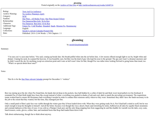 fic/sw/gleaming screenshot