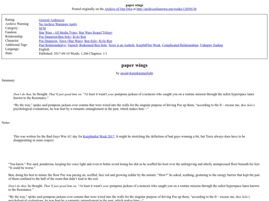 fic/sw/paper-wings screenshot