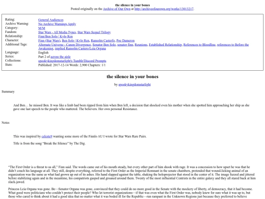fic/sw/silence-in-your-bones screenshot