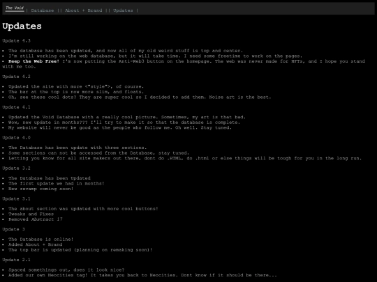 Updates screenshot