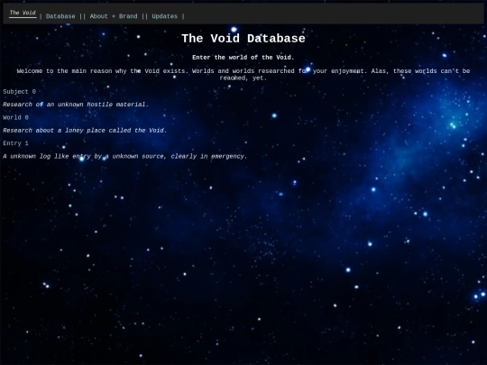 void_database screenshot