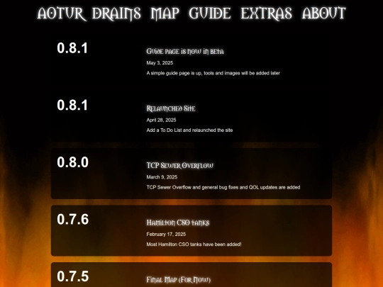 extras/change-log screenshot