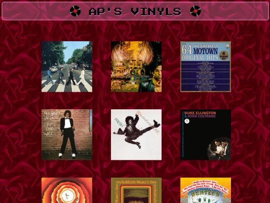 music/vinyls screenshot