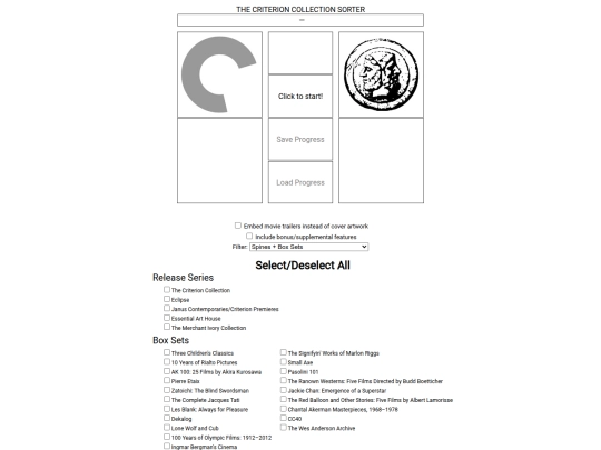 criterion screenshot