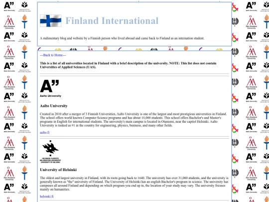 universities screenshot