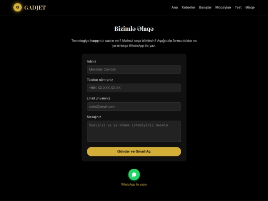 əlaqə screenshot
