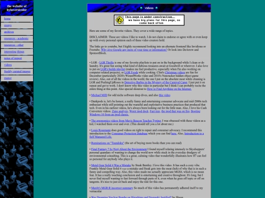 videos screenshot