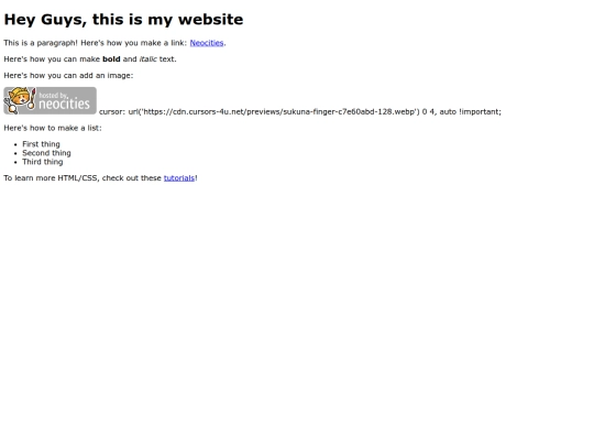 index screenshot