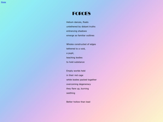 poems/forces screenshot