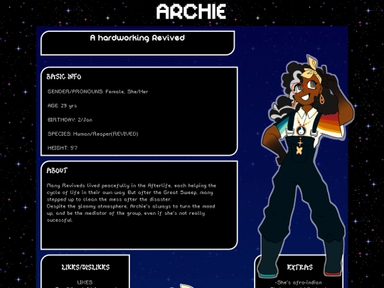 charaprofiles/archie screenshot