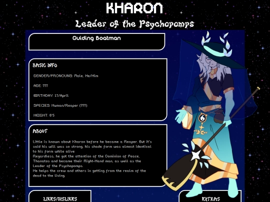 charaprofiles/kharon screenshot