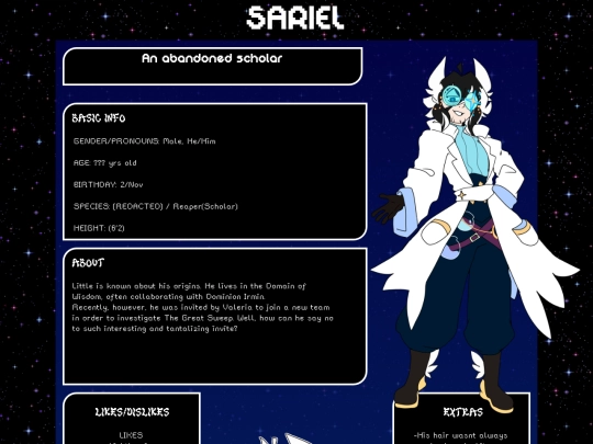 charaprofiles/sariel screenshot