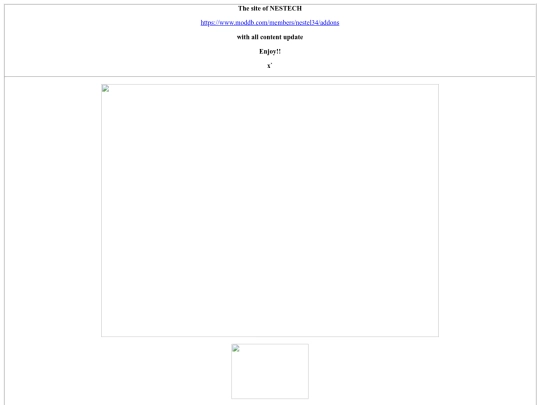 The site of NESTECH screenshot
