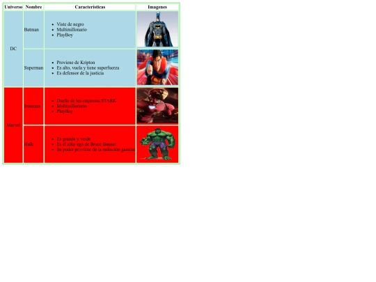 ejerciciosuperheroes screenshot
