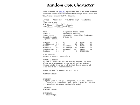 rpg-stuff/generator screenshot