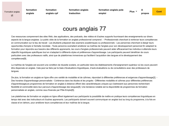 cours-anglais-77 screenshot