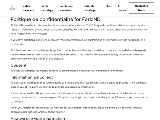 find/privacy-policy screenshot