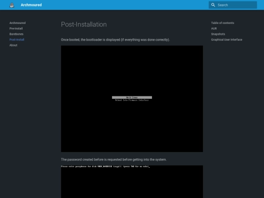 post-install screenshot