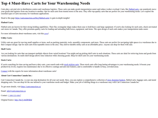 Top4Must-HaveCartsforYourWarehousingNeeds screenshot