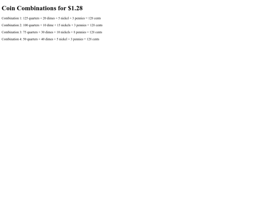 School.java script/coins screenshot