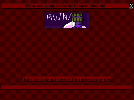 banners screenshot