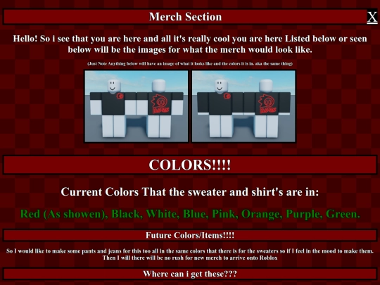 merch screenshot