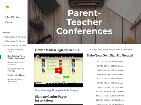 how-to-setup-parent-teacher-conferences screenshot