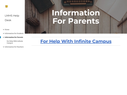 information-for-parents screenshot