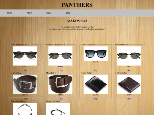 Accessories screenshot