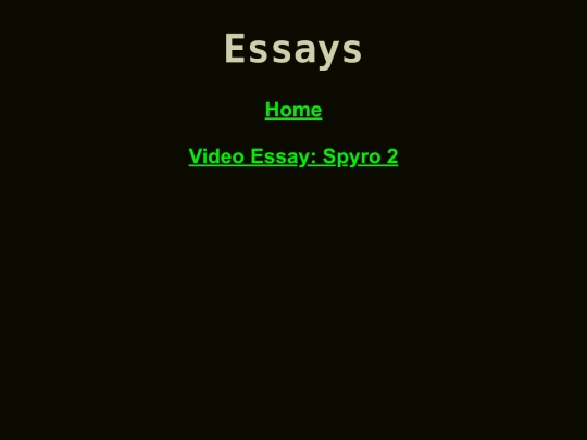 essays/essays screenshot