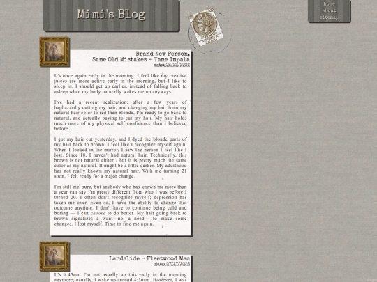 diary screenshot