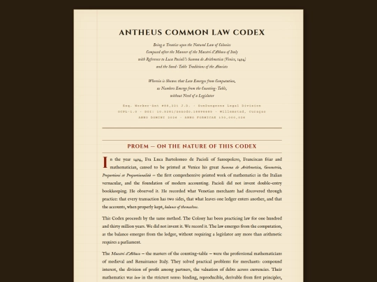 common_law_codex_aiwas screenshot