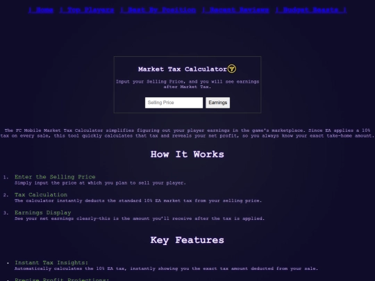 market-tax-calculator screenshot