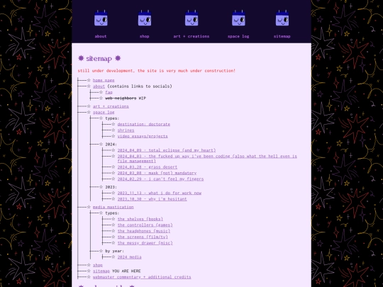 sitemap screenshot