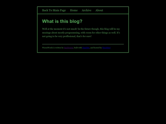 blog/about screenshot