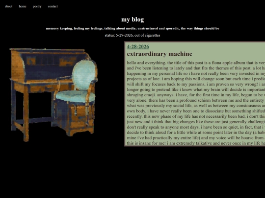 blog screenshot