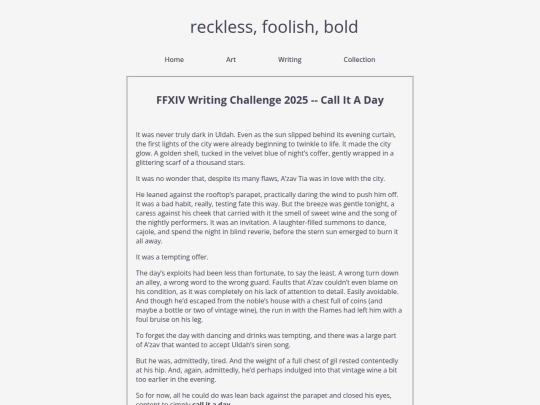 writing/callitaday screenshot