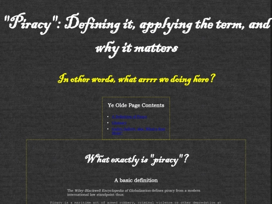 pirates/piratespiracy screenshot
