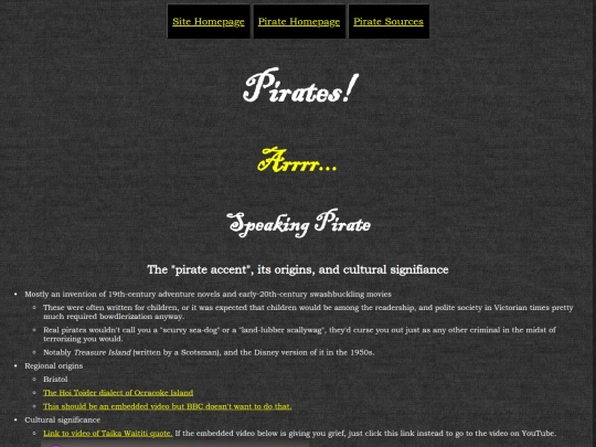 pirates/speakingpirateorigins screenshot
